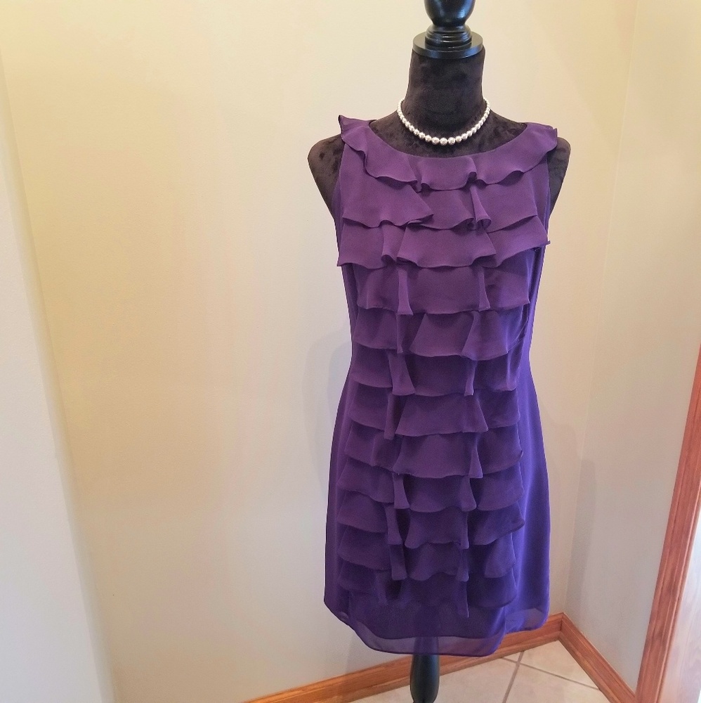 Sleeveless Purple Dress